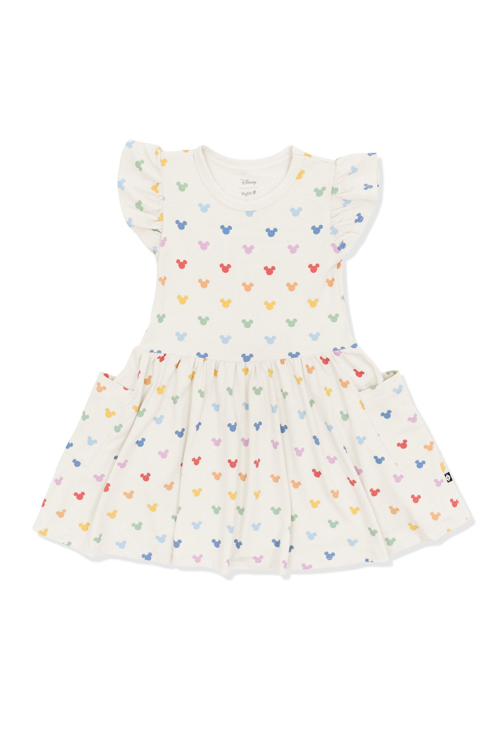 Pocket Dress in Pastel Mickey Mouse - Image 2
