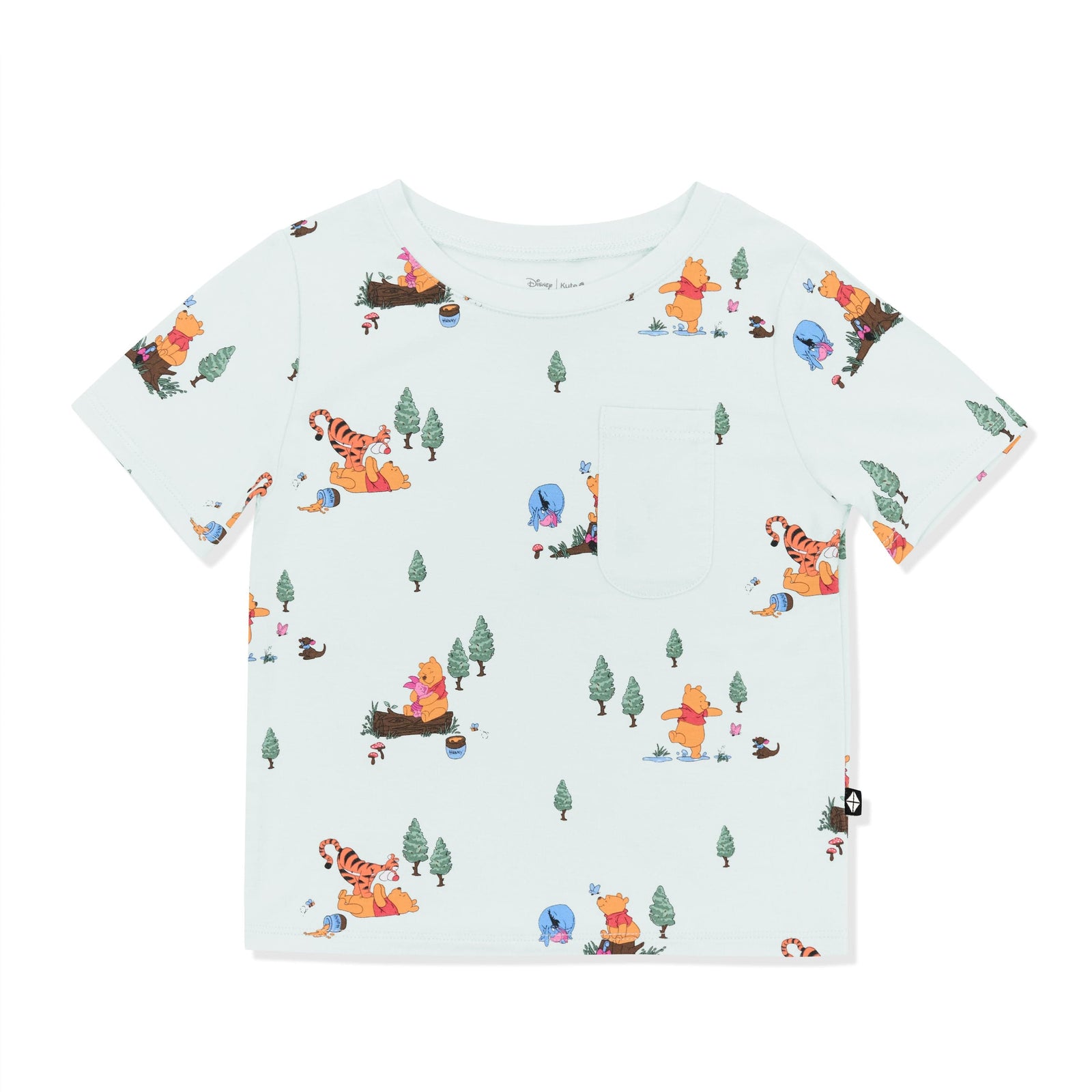 Toddler Crew Neck Tee in Winnie the Pooh Hundred Acre Wood - Image 2