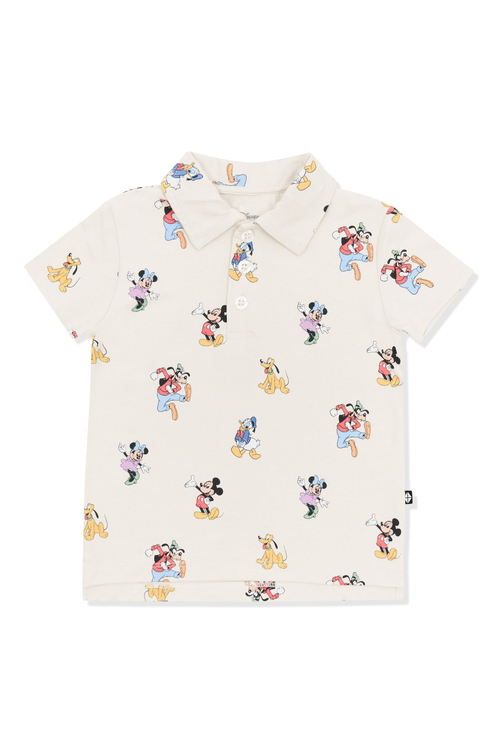 Toddler Short Sleeve Polo in Mickey Mouse and Friends - Image 2