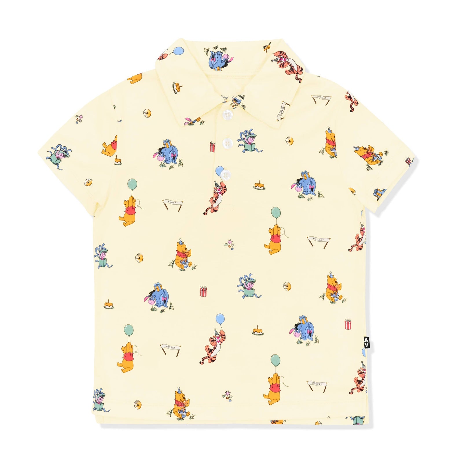 Toddler Short Sleeve Polo in Winnie the Pooh Celebration - Image 2