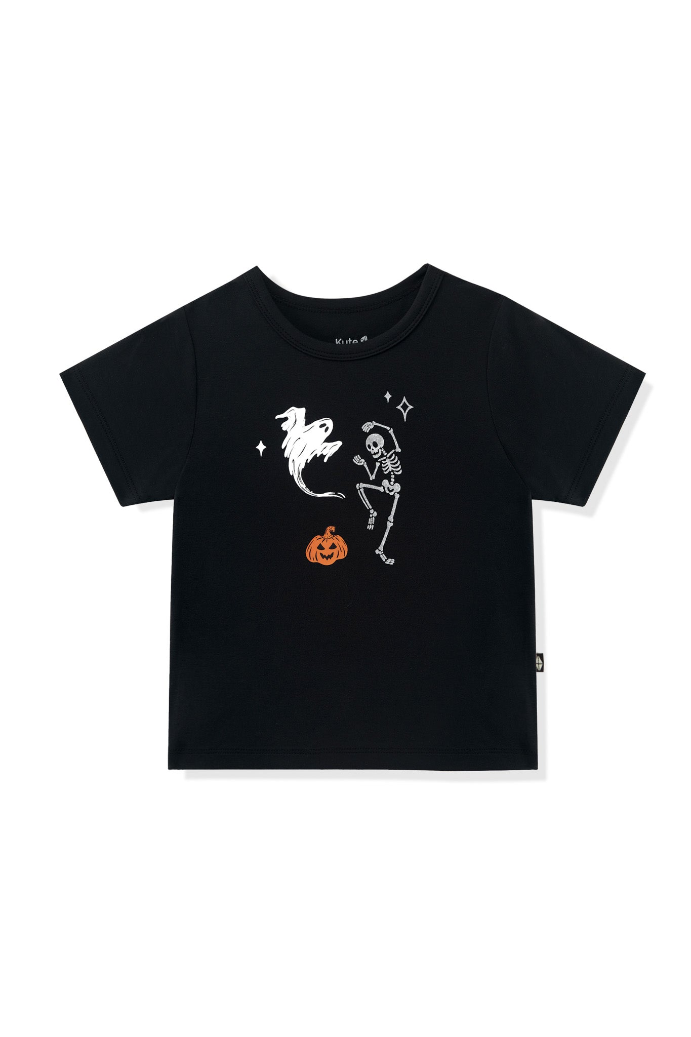 Toddler Basic Tee in Halloween Friends on Midnight - Image 2