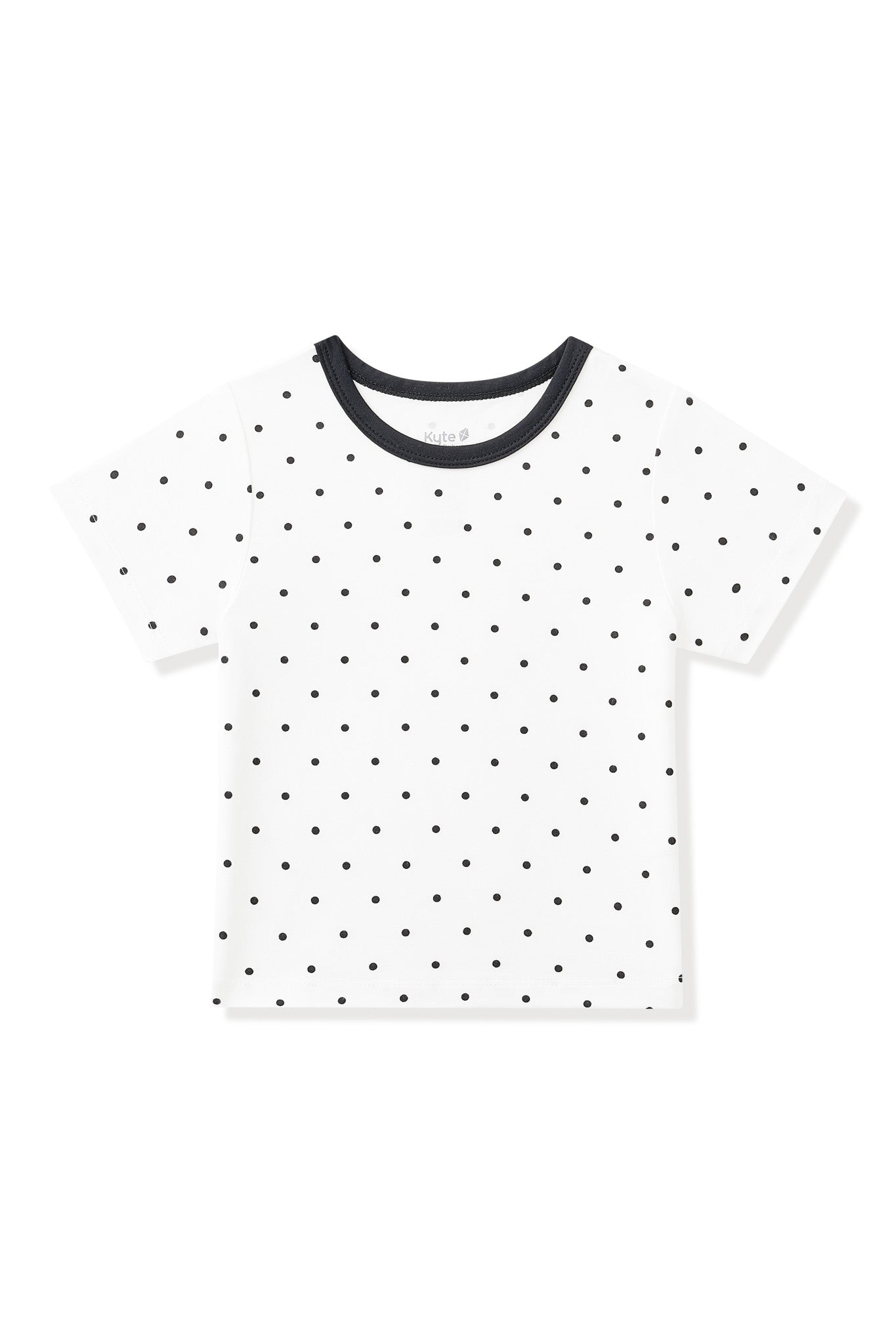 Toddler Basic Tee in Midnight Polka Dot - Image 2