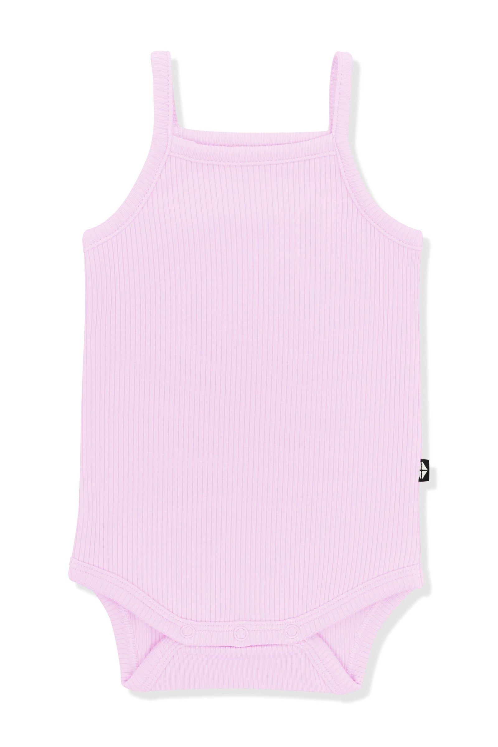 Ribbed Spaghetti Strap Bodysuit in Thistle - Image 2