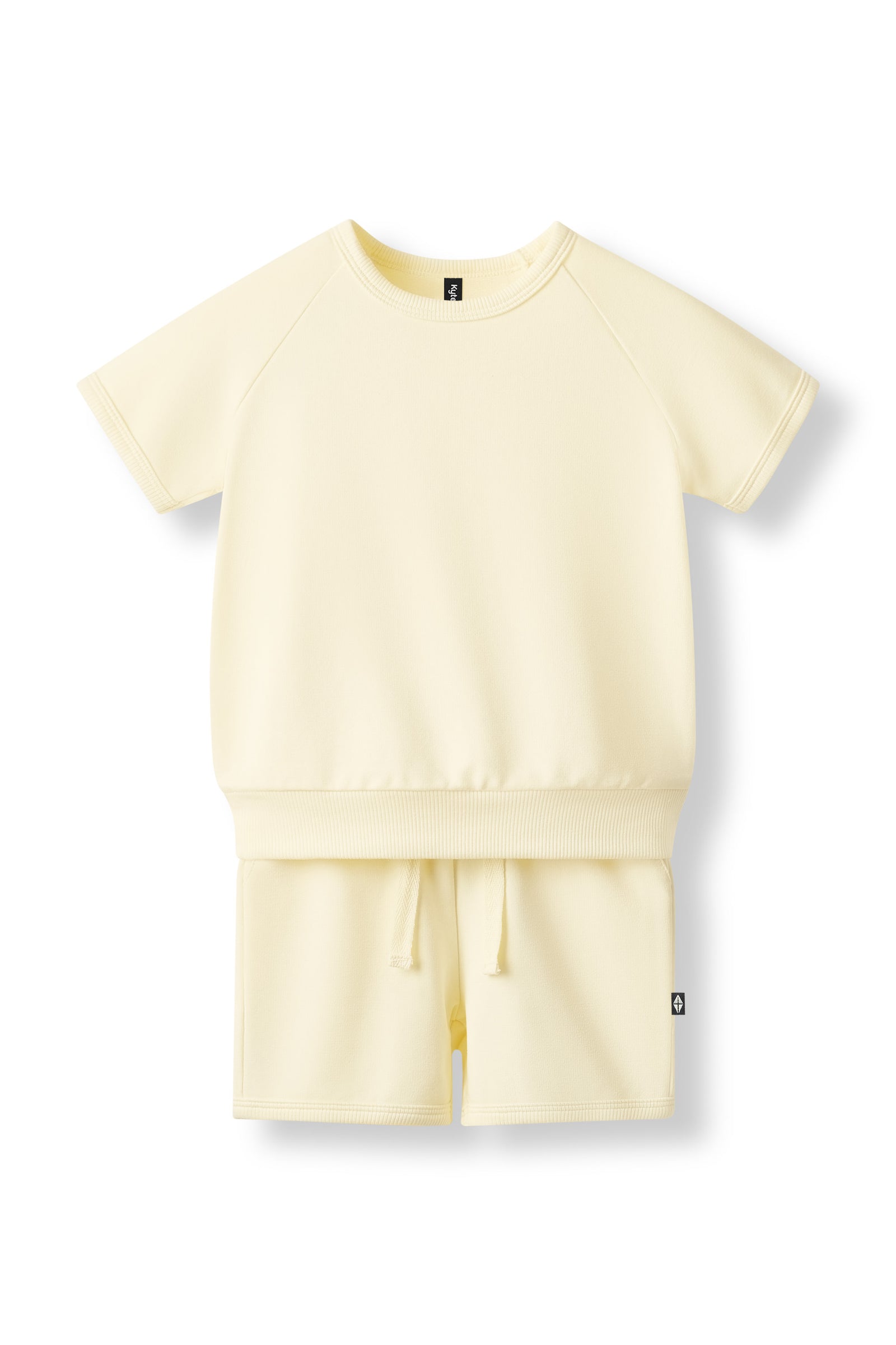 Short Sleeve Jogger Set in Chamomile - Image 2