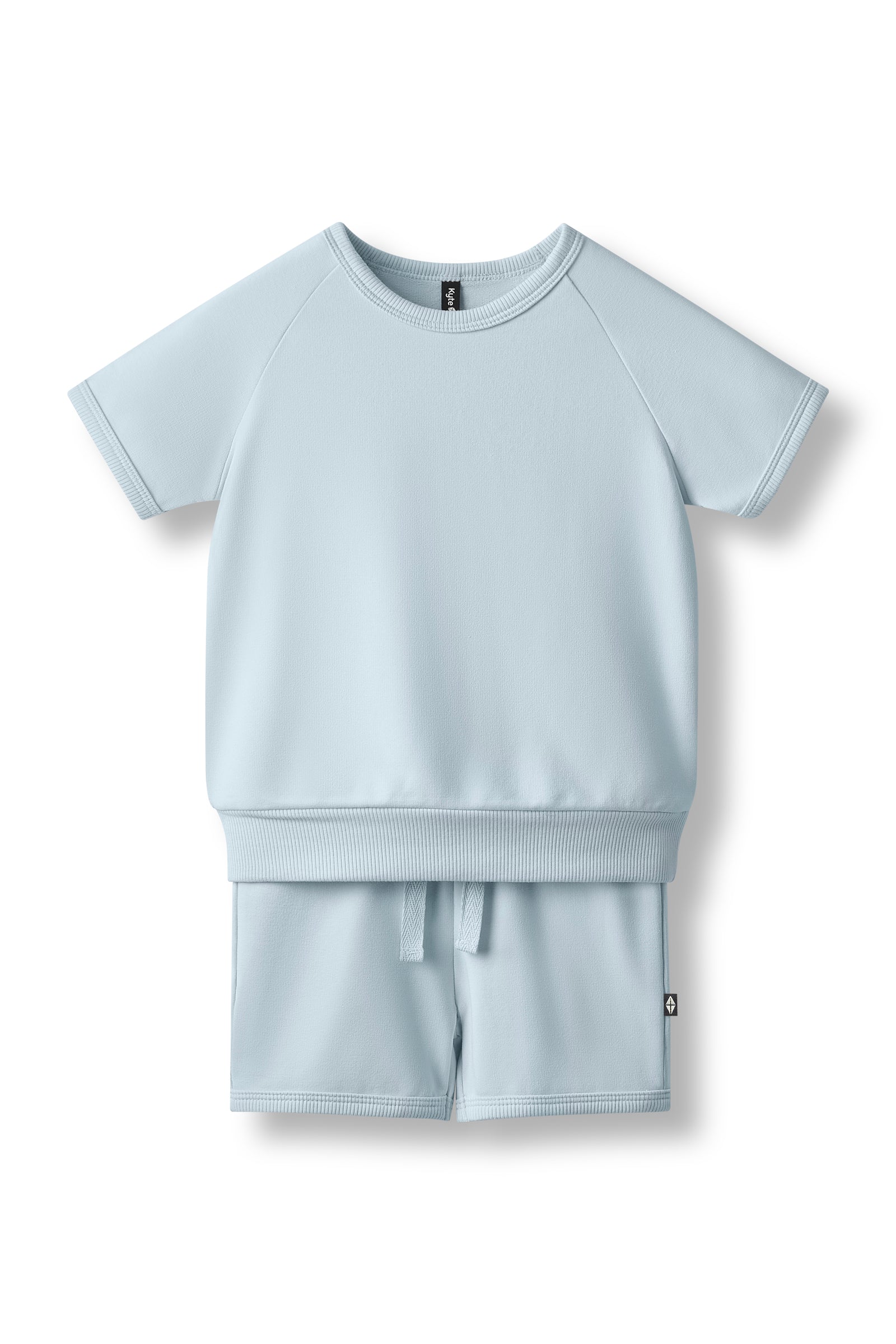 Short Sleeve Jogger Set in Fog - Image 2