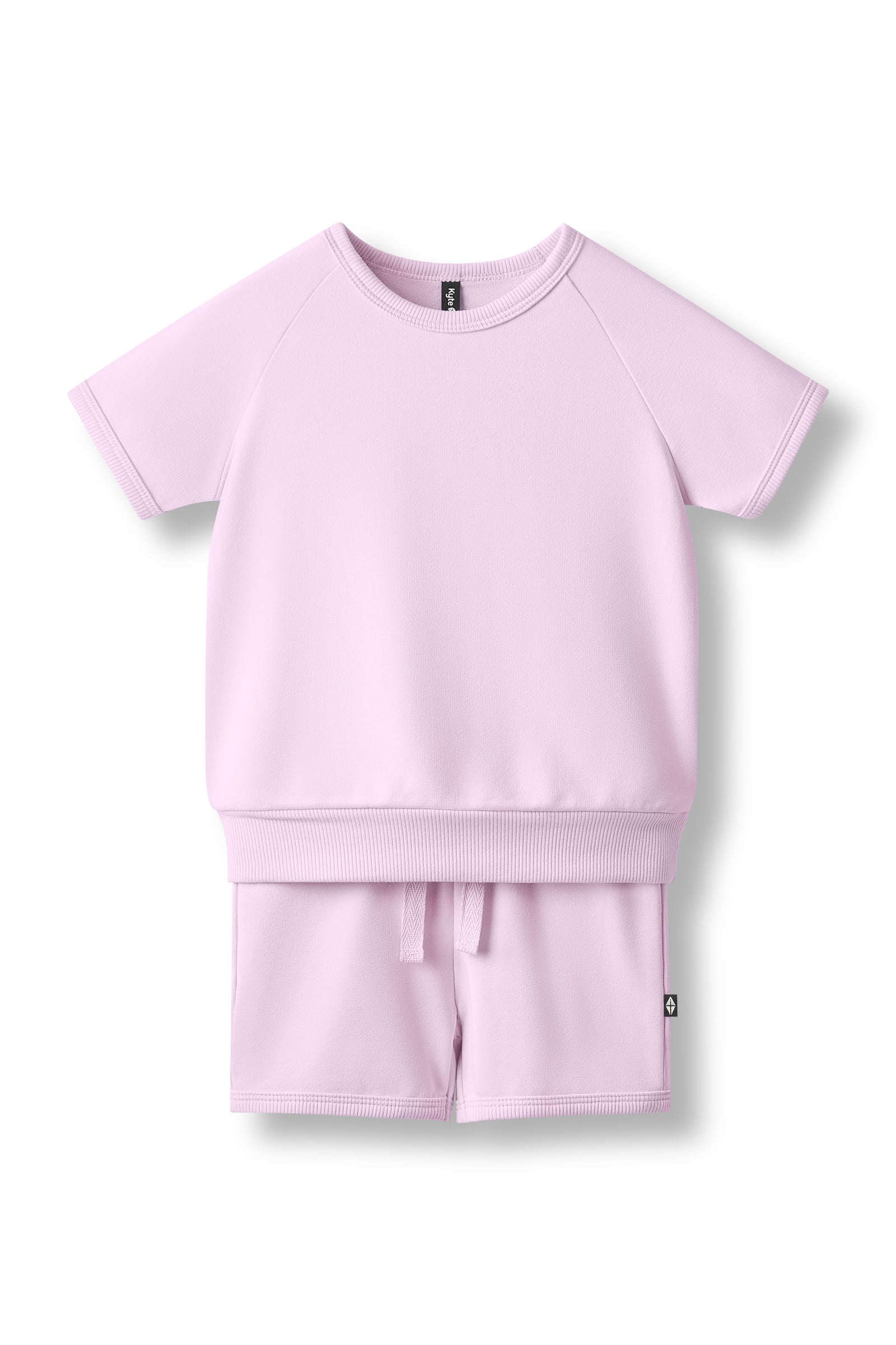 Short Sleeve Jogger Set in Thistle - Image 2