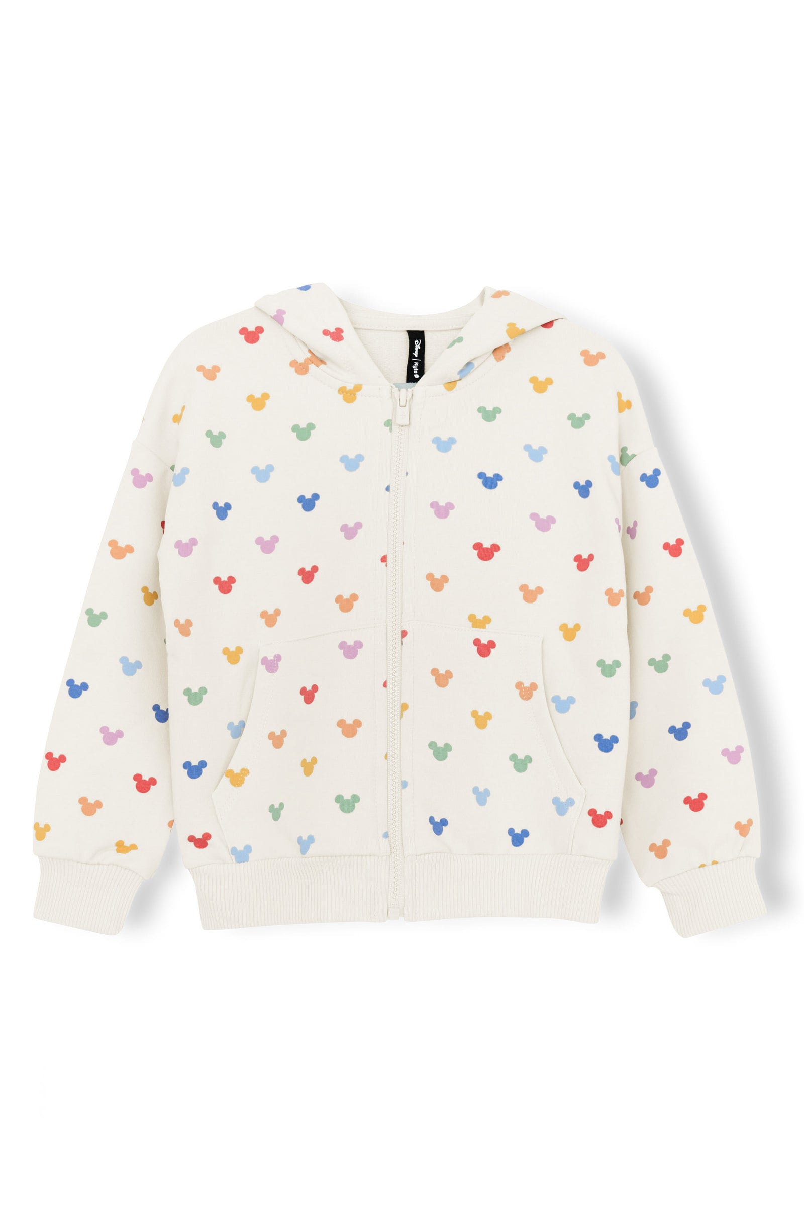 Zip-Up Hoodie in Pastel Mickey Mouse - Image 2