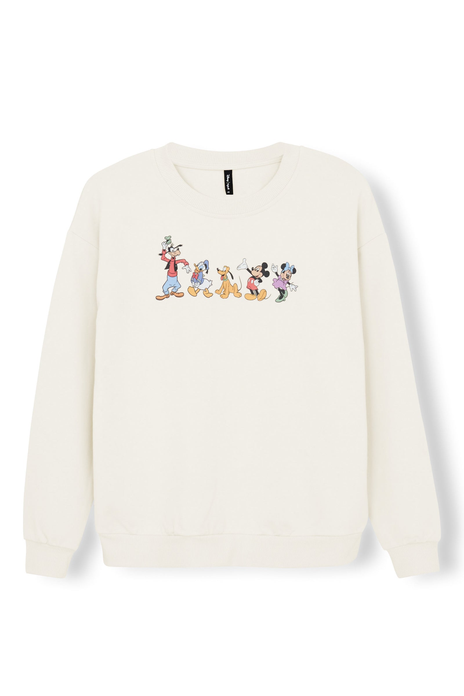 Women's Sweatshirt in Mickey and Friends on Ecru - Image 2
