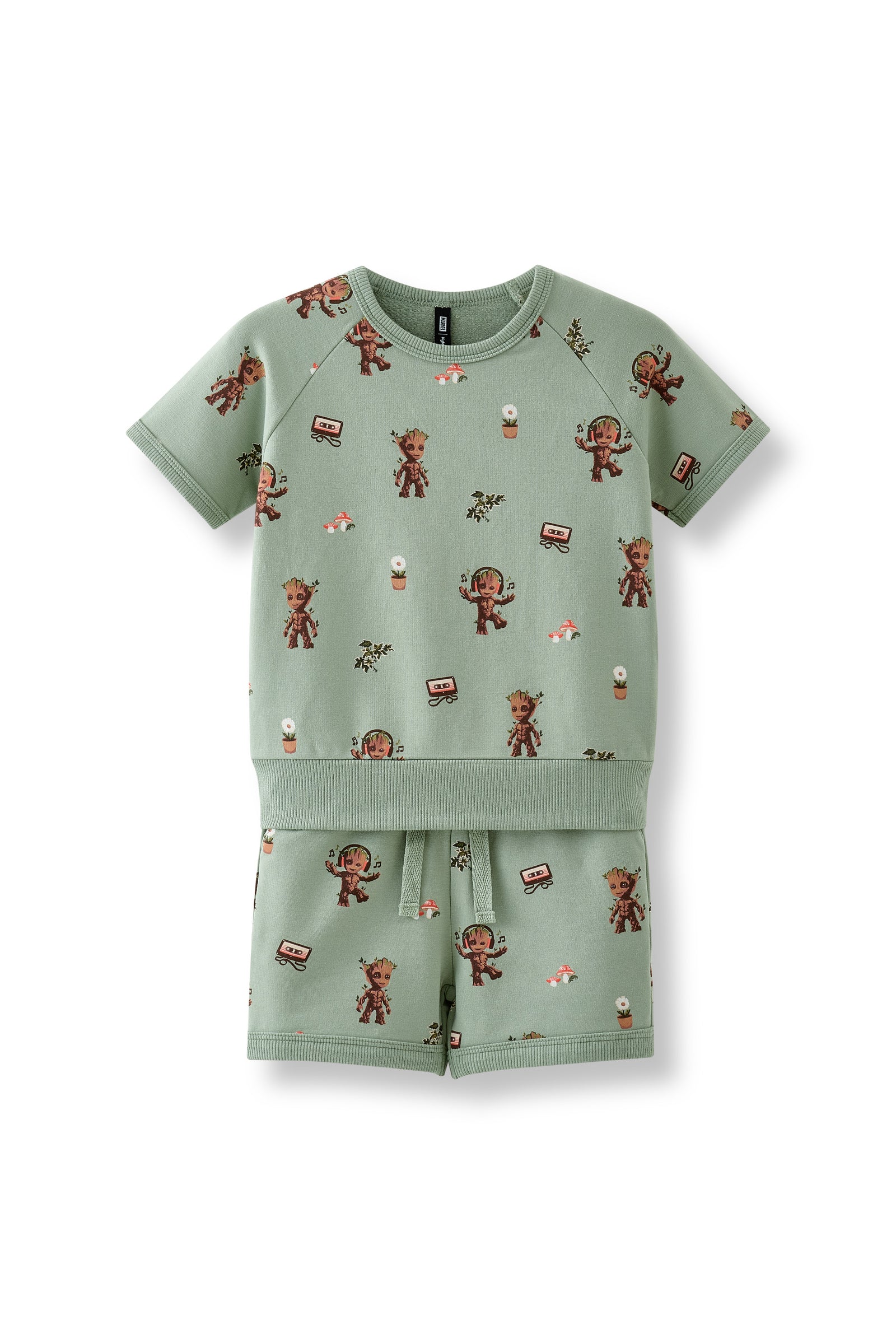 Short Sleeve Jogger Set in Groot - Image 2