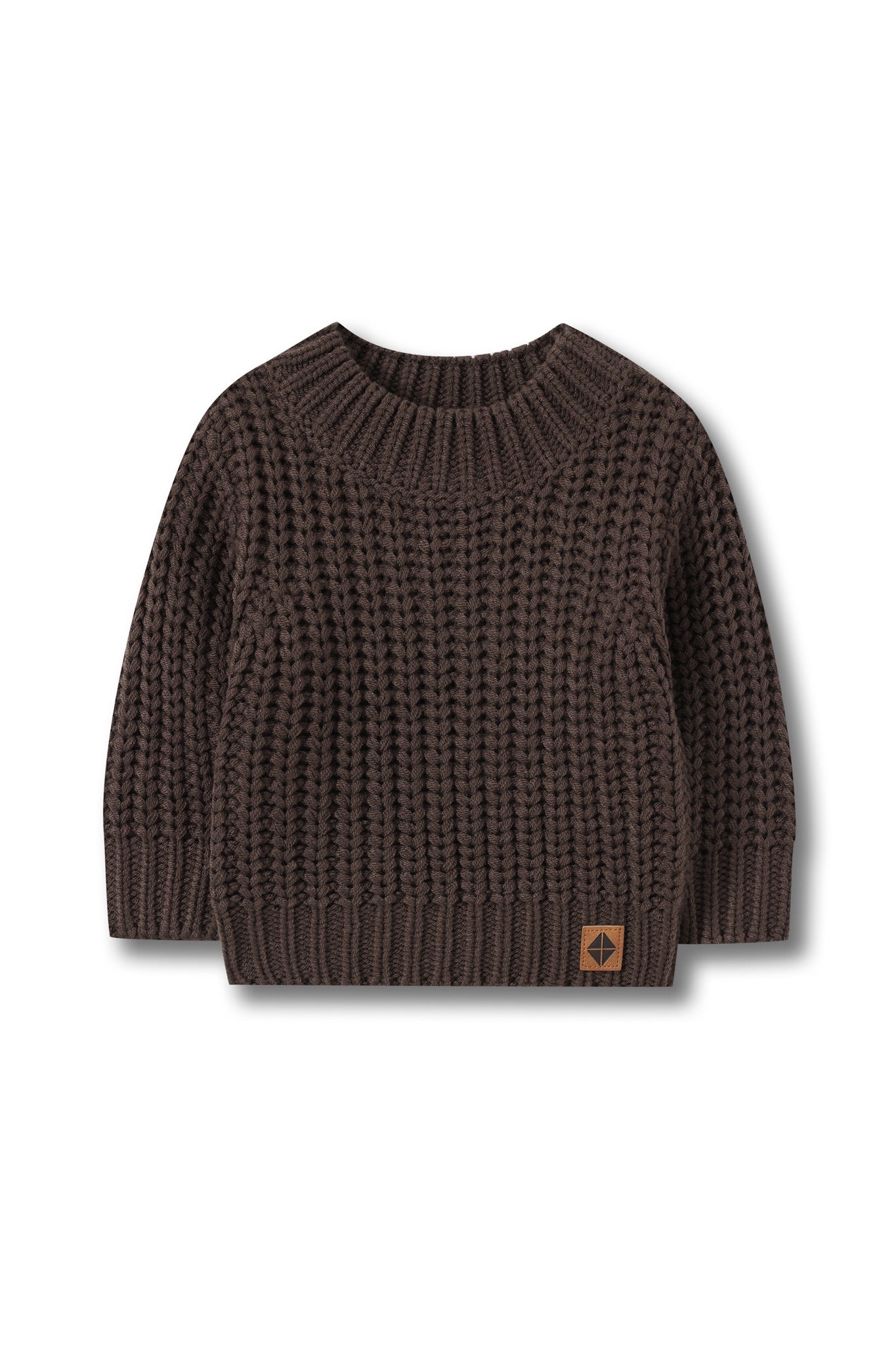 Chunky Knit Sweater in Espresso - Image 2