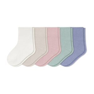 Quarter Socks Combo 5-Pack in Pastel