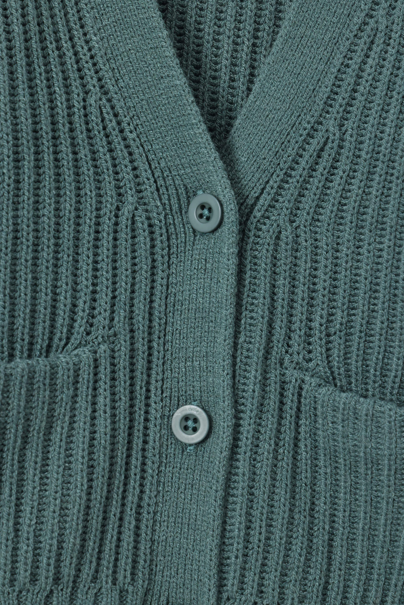 Chunky Knit Oversized Cardigan in Pine - Image 8