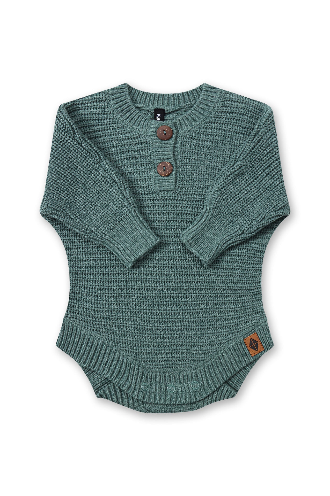 Chunky Knit Romper in Pine - Image 8