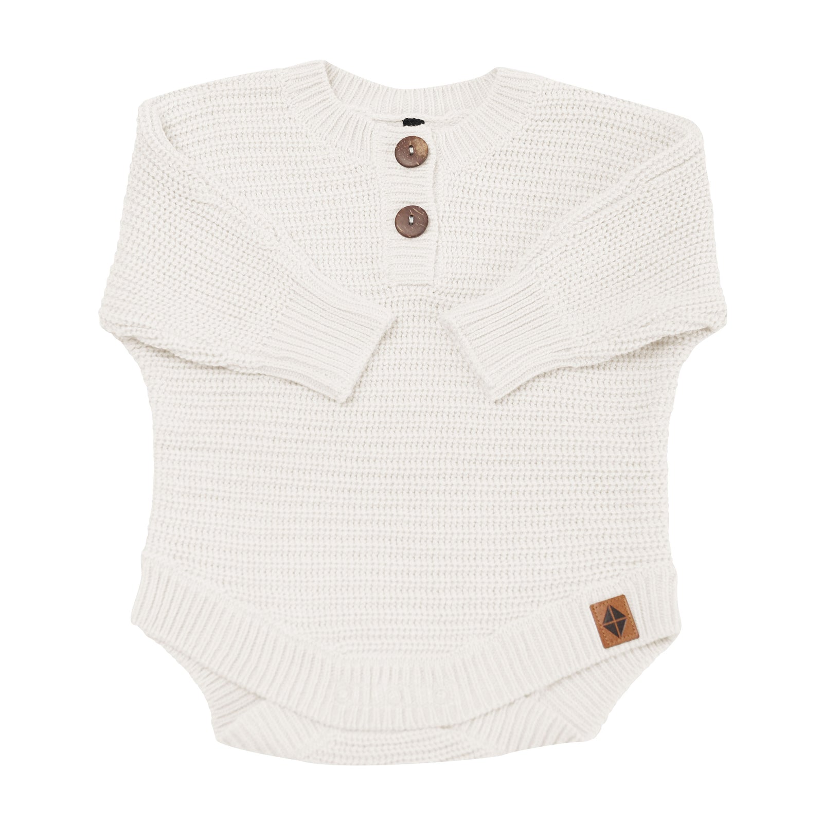 Chunky Knit Romper in Oat - Image 6
