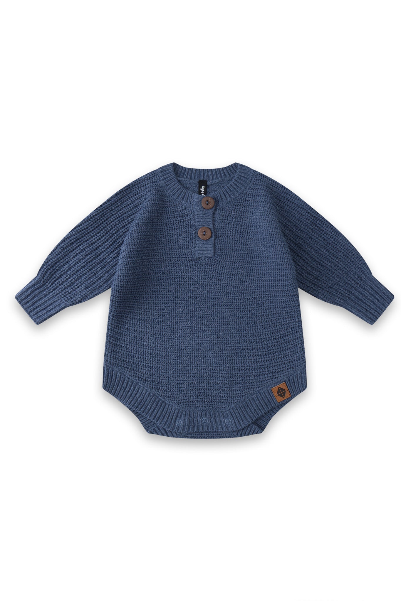 Chunky Knit Romper in Oxford - Image 2