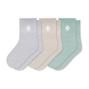 Crew Socks Combo 3-Pack in Neutral