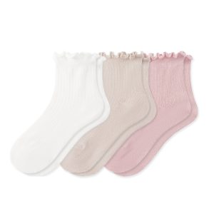 Ruffle Socks Combo 3-Pack in Neutral