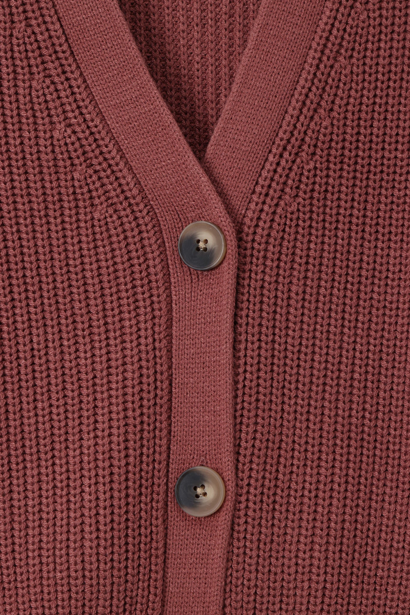 Chunky Knit Women's Cropped Cardigan In Ember - Image 7