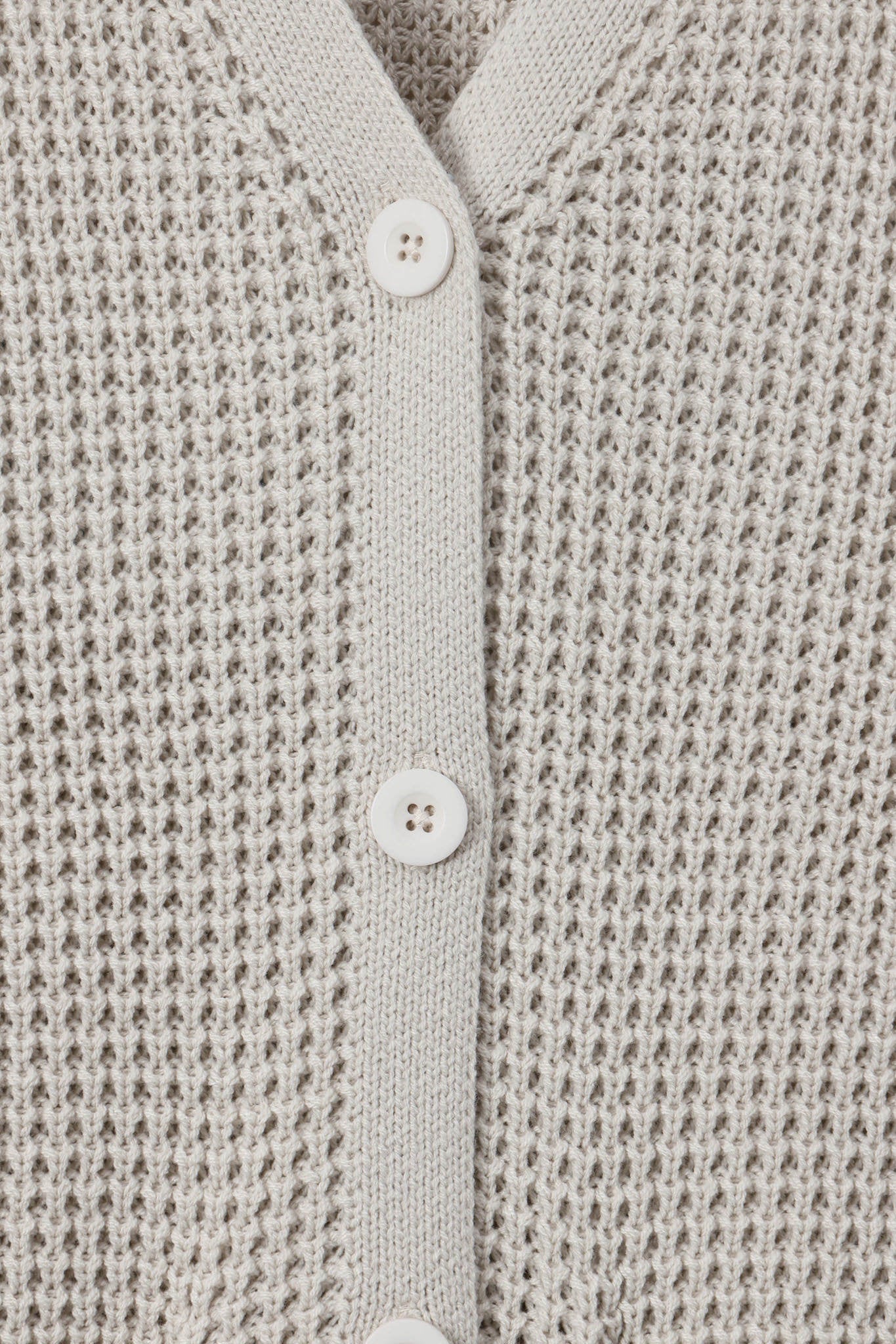 Chunky Knit Women's Waffle Cardigan in Oat - Image 6