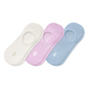 Women's No Show Socks 3-Pack in Calm