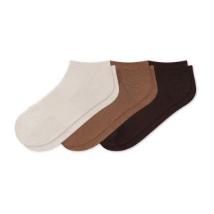 Women's Ankle Socks 3-Pack in Cafe
