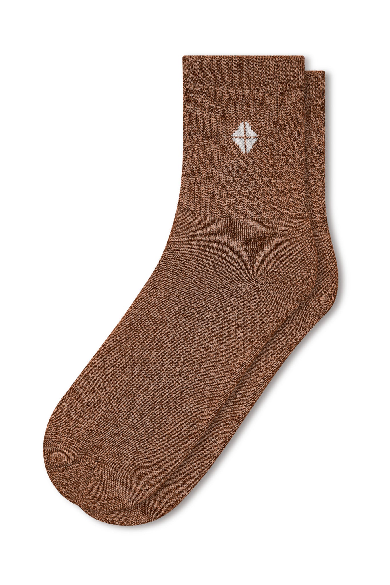 Adult Crew Socks in Latte - Image 2