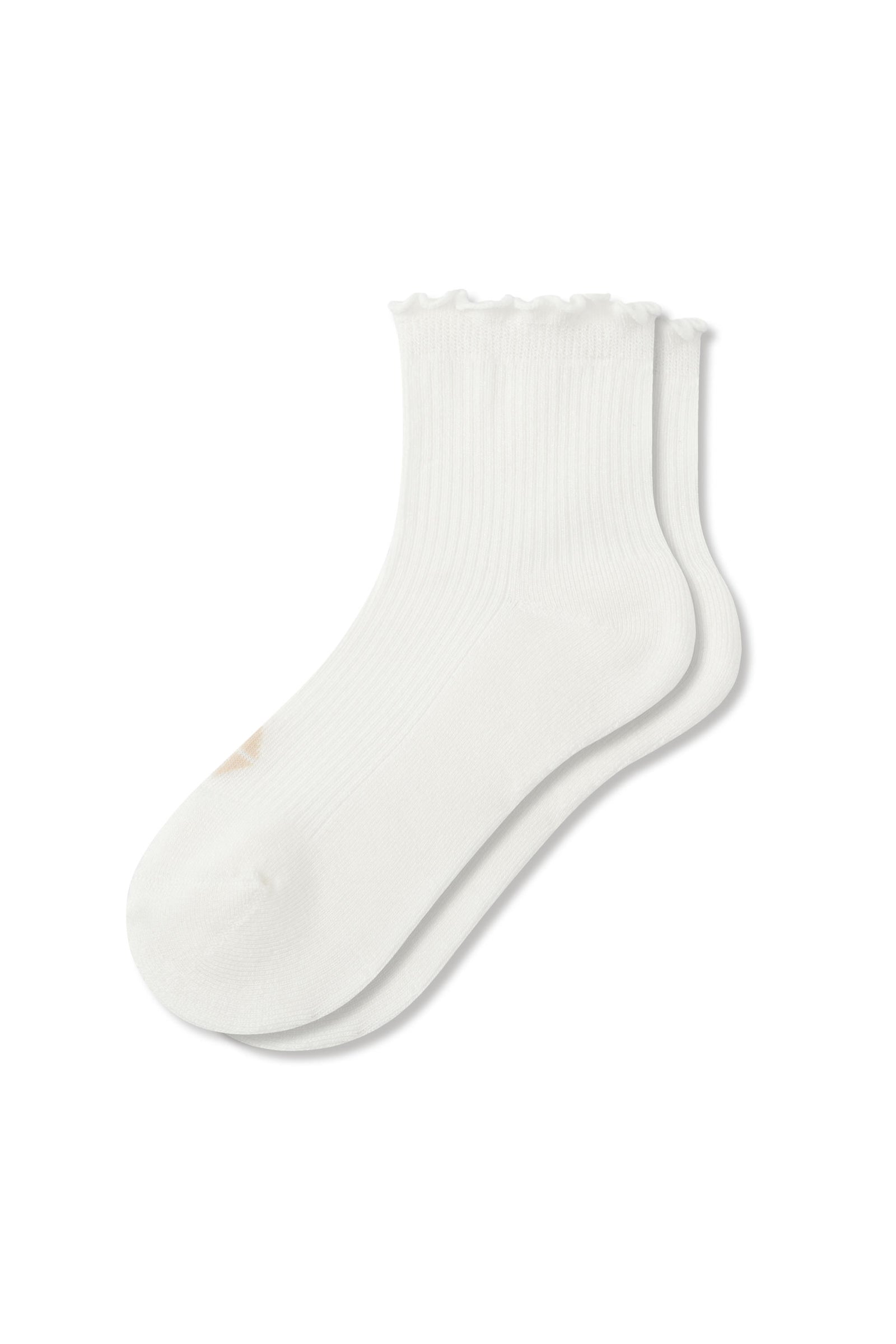 Women's Ruffle Socks in Cloud - Image 2