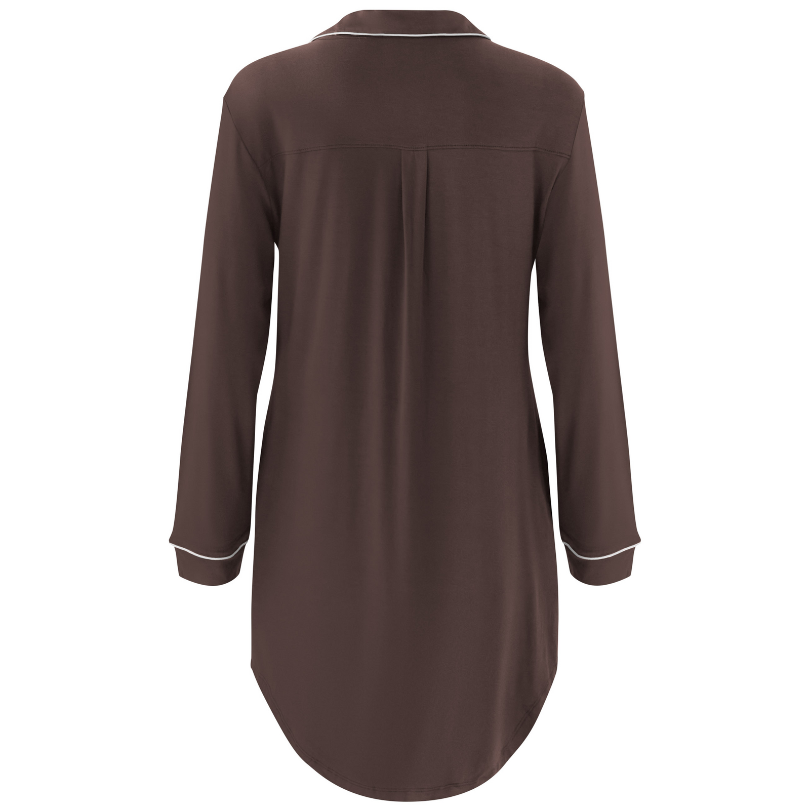 Long Sleeve Women’s Nightshirt in Espresso - Image 5