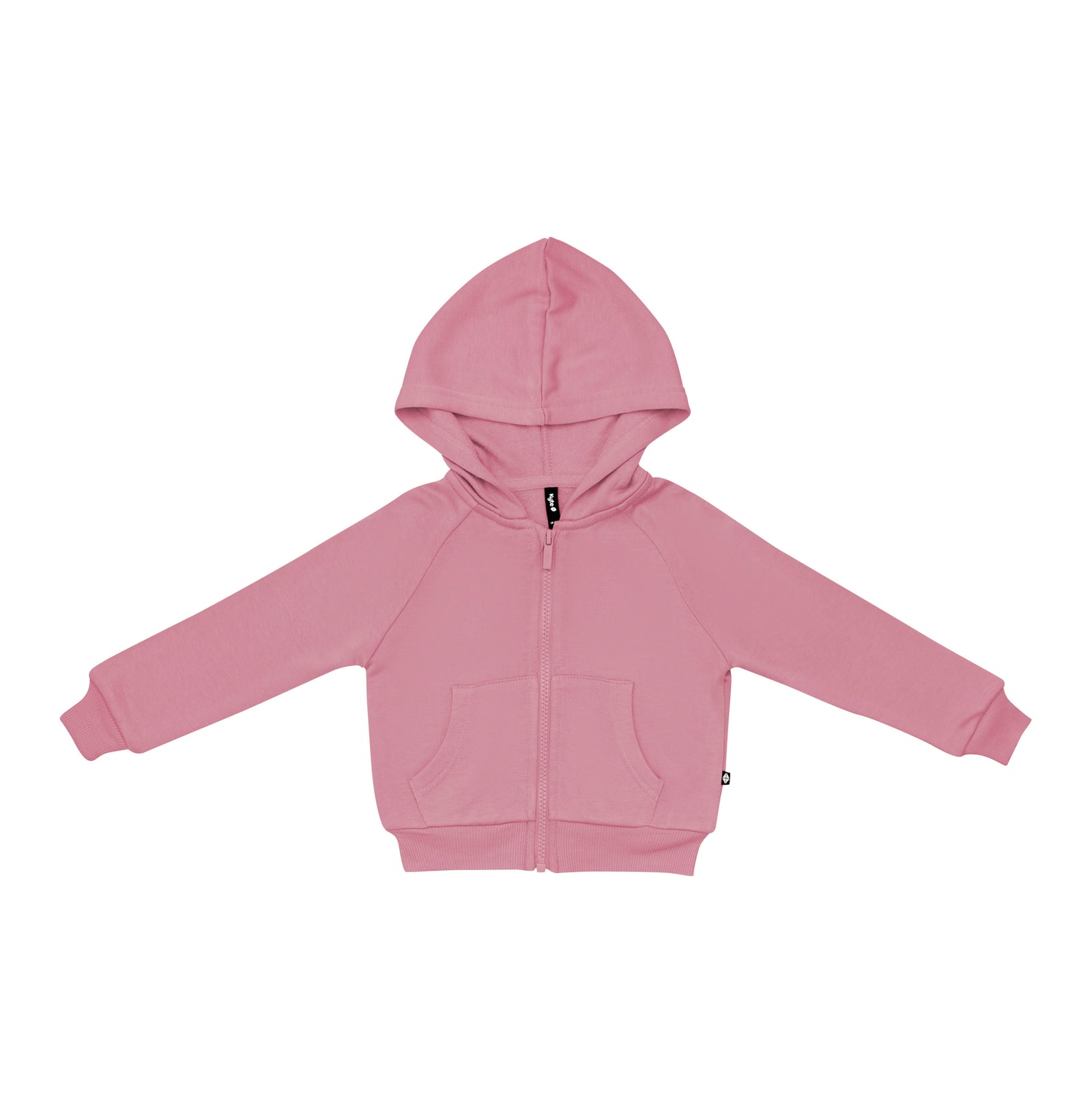 Fleece Zip Up Hoodie in Apple Blossom - Image 2