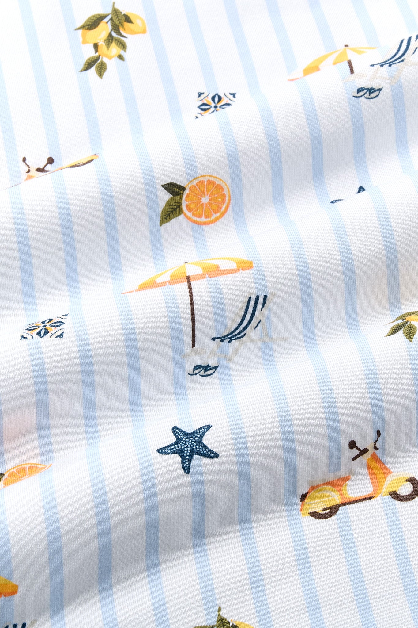 Women's Short Sleeve Pajama Set in Amalfi Coast - Image 8