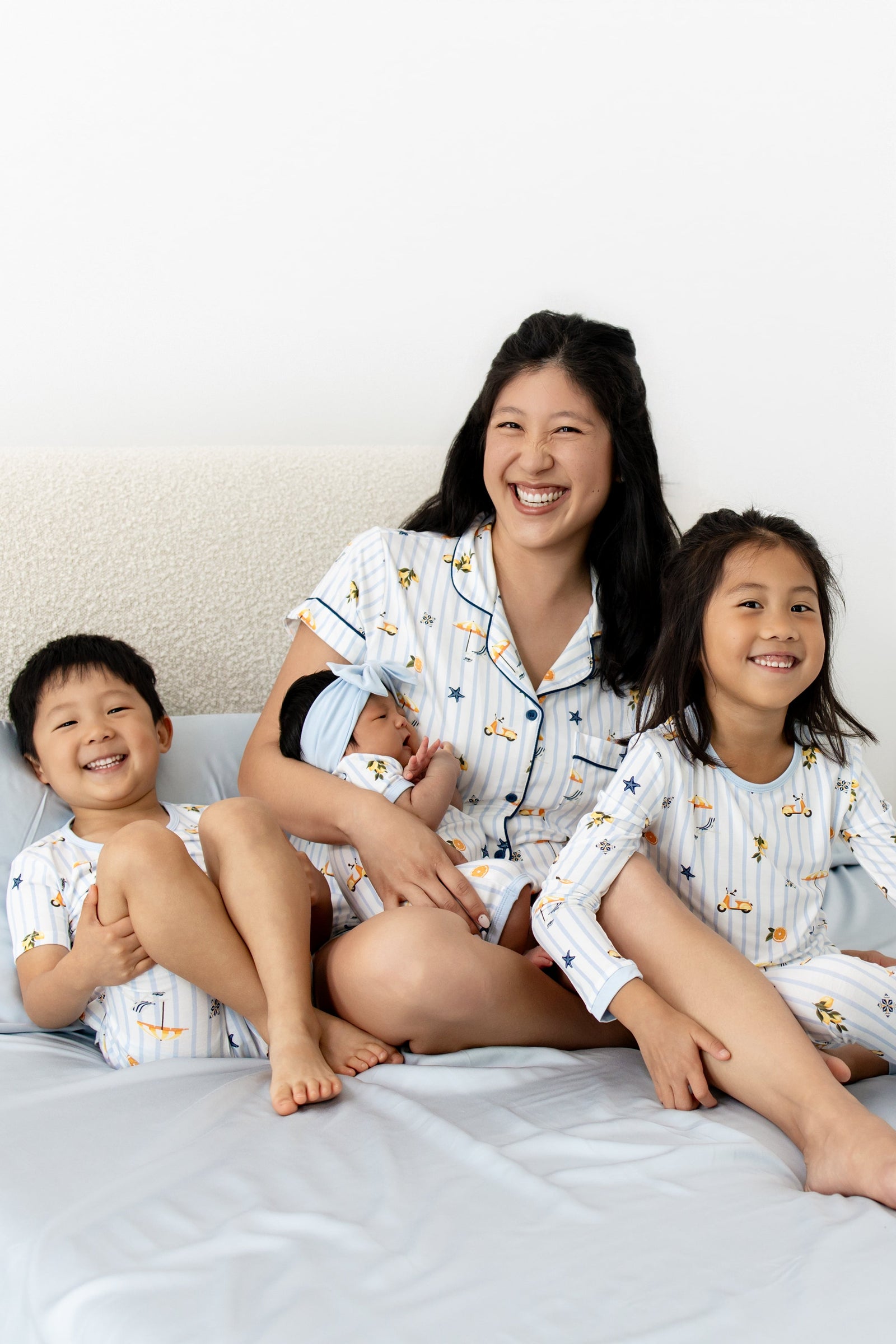 Women's Short Sleeve Pajama Set in Amalfi Coast - Image 2