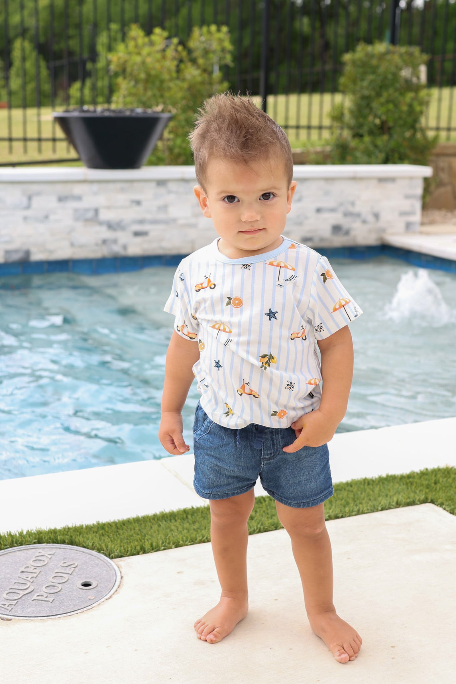 Toddler Basic Tee in Amalfi Coast - Image 3