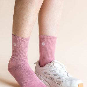 Adult Crew Socks in Apple Blossom