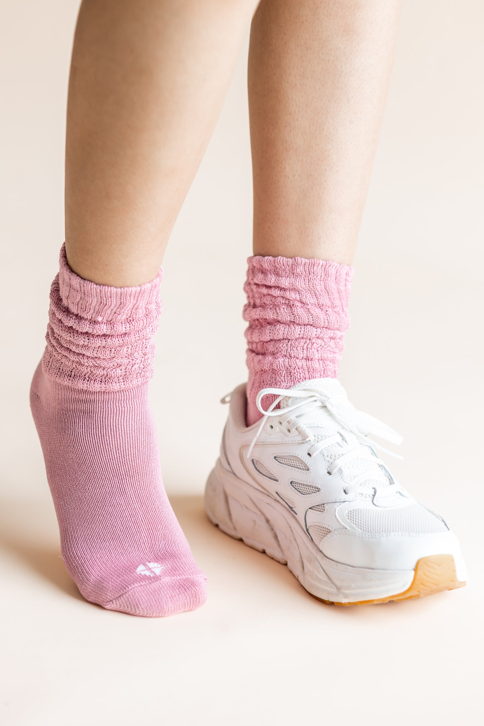 Adult Scrunch Socks in Apple Blossom - Image 3