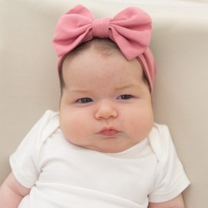 Bow Headband in Apple Blossom