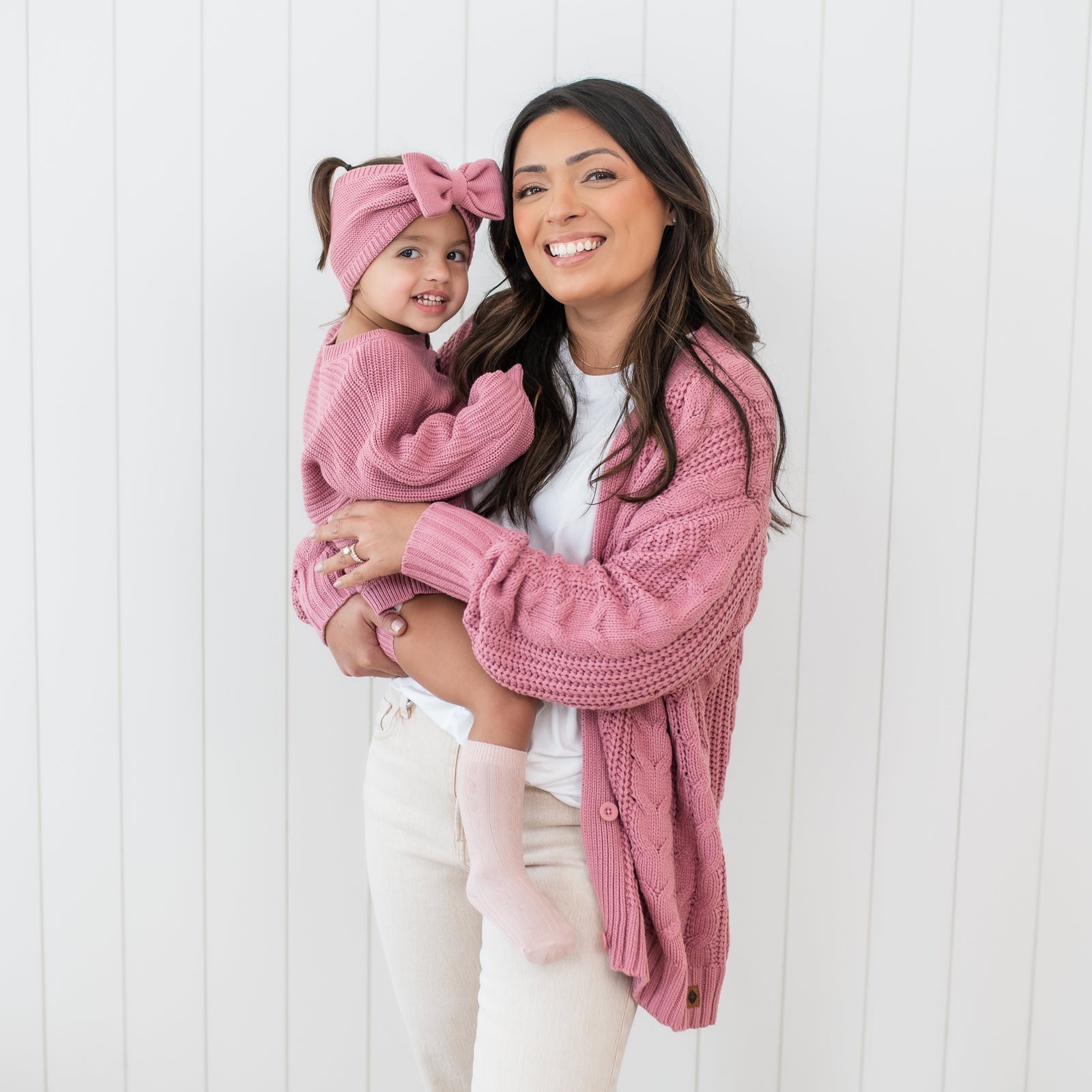 Chunky Knit Romper in Apple Blossom - Image 3