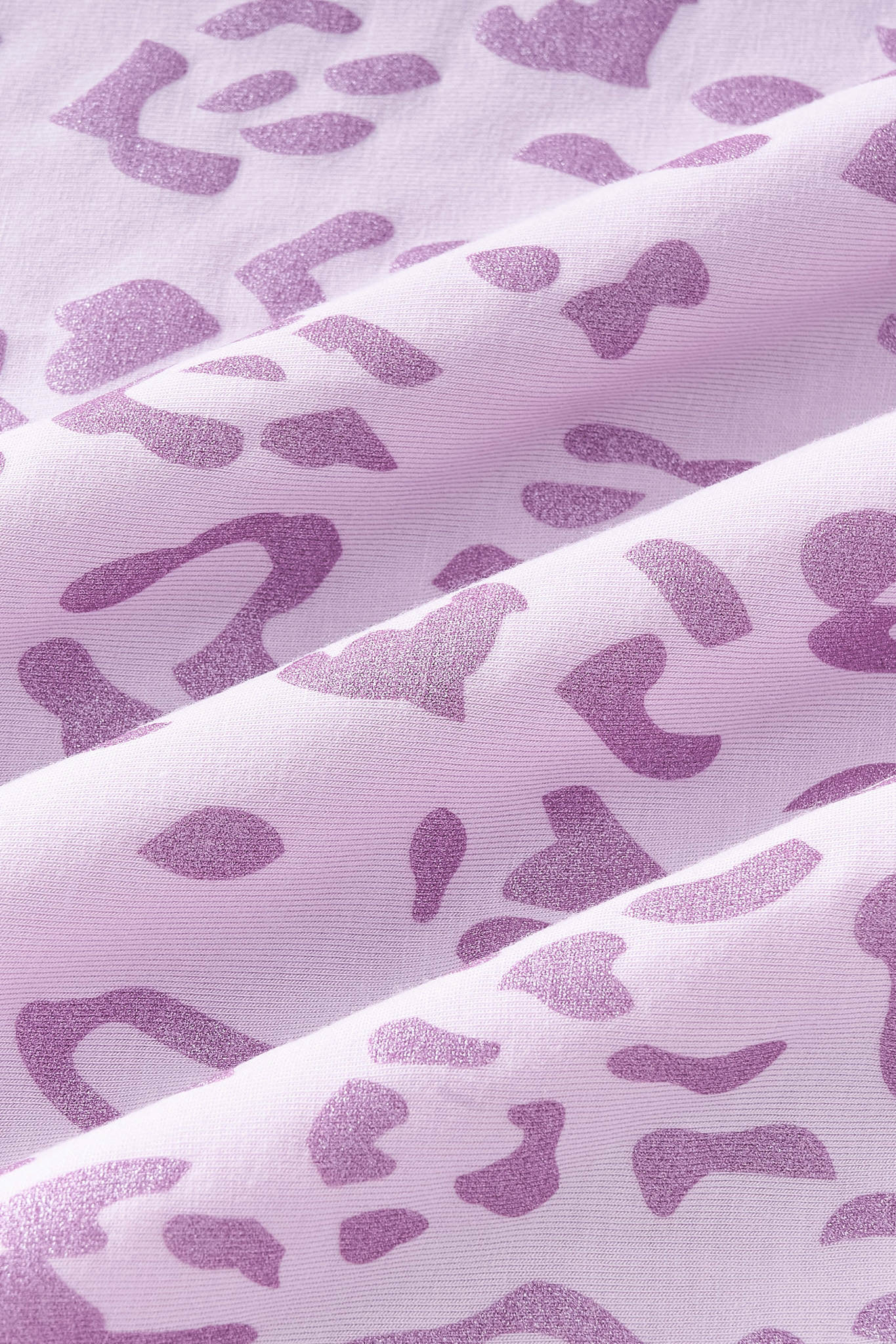 Toddler Basic Tee in Thistle Leopard - Image 4