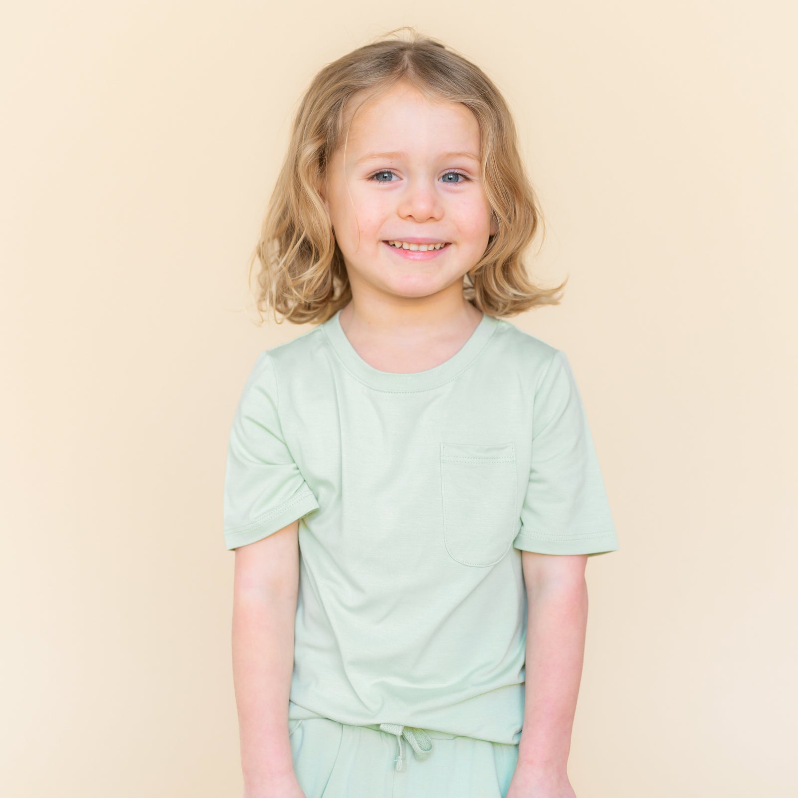 Toddler Crew Neck Tee in Basil - Image 3