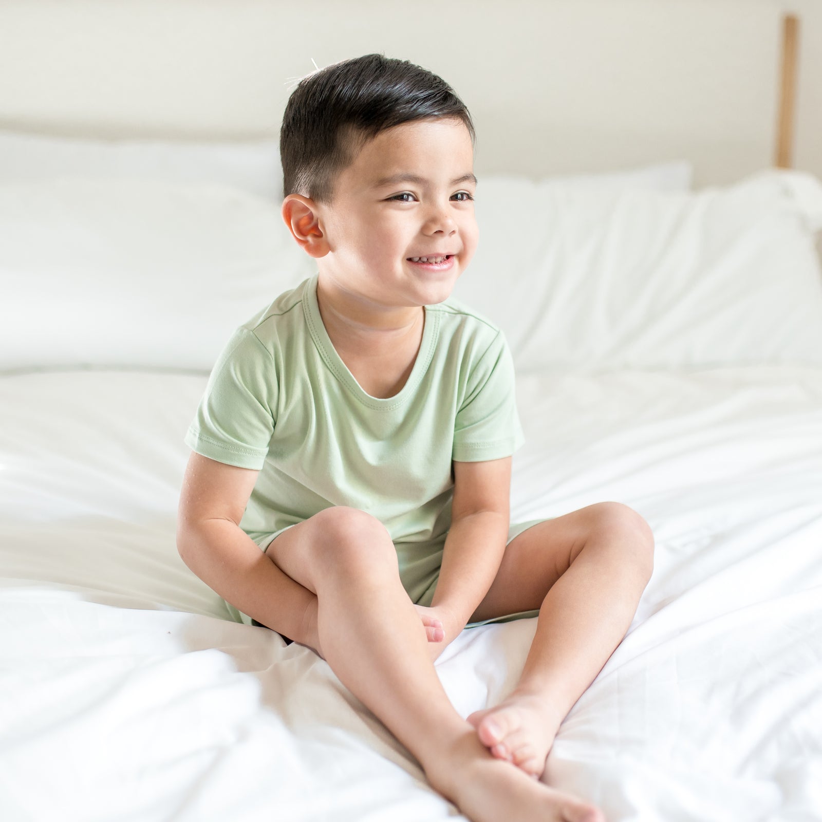 Toddler Basic Tee in Basil - Image 4