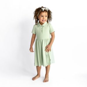 Polo Dress in Basil