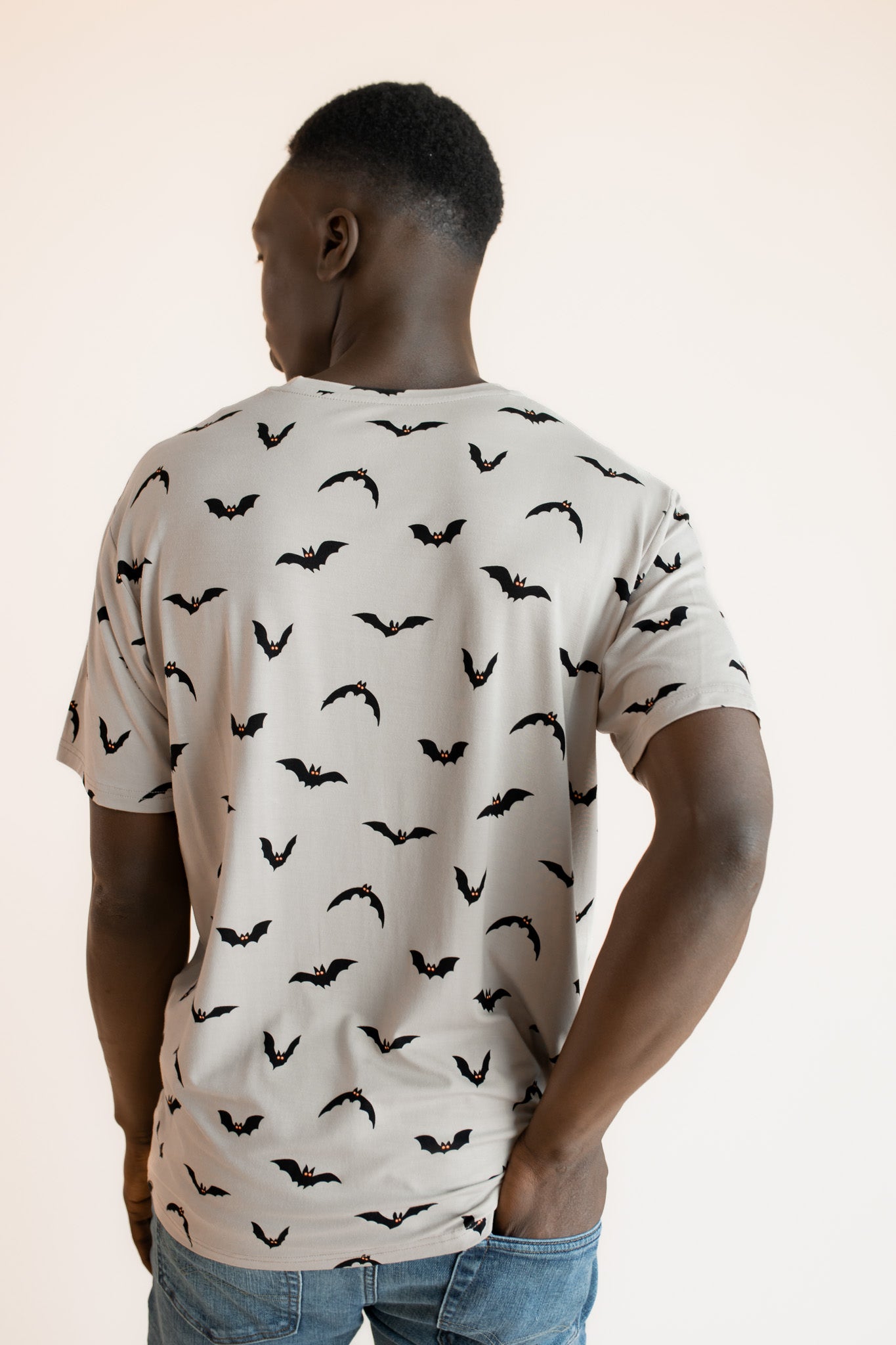 Men's Crew Neck Tee in Bats - Image 3