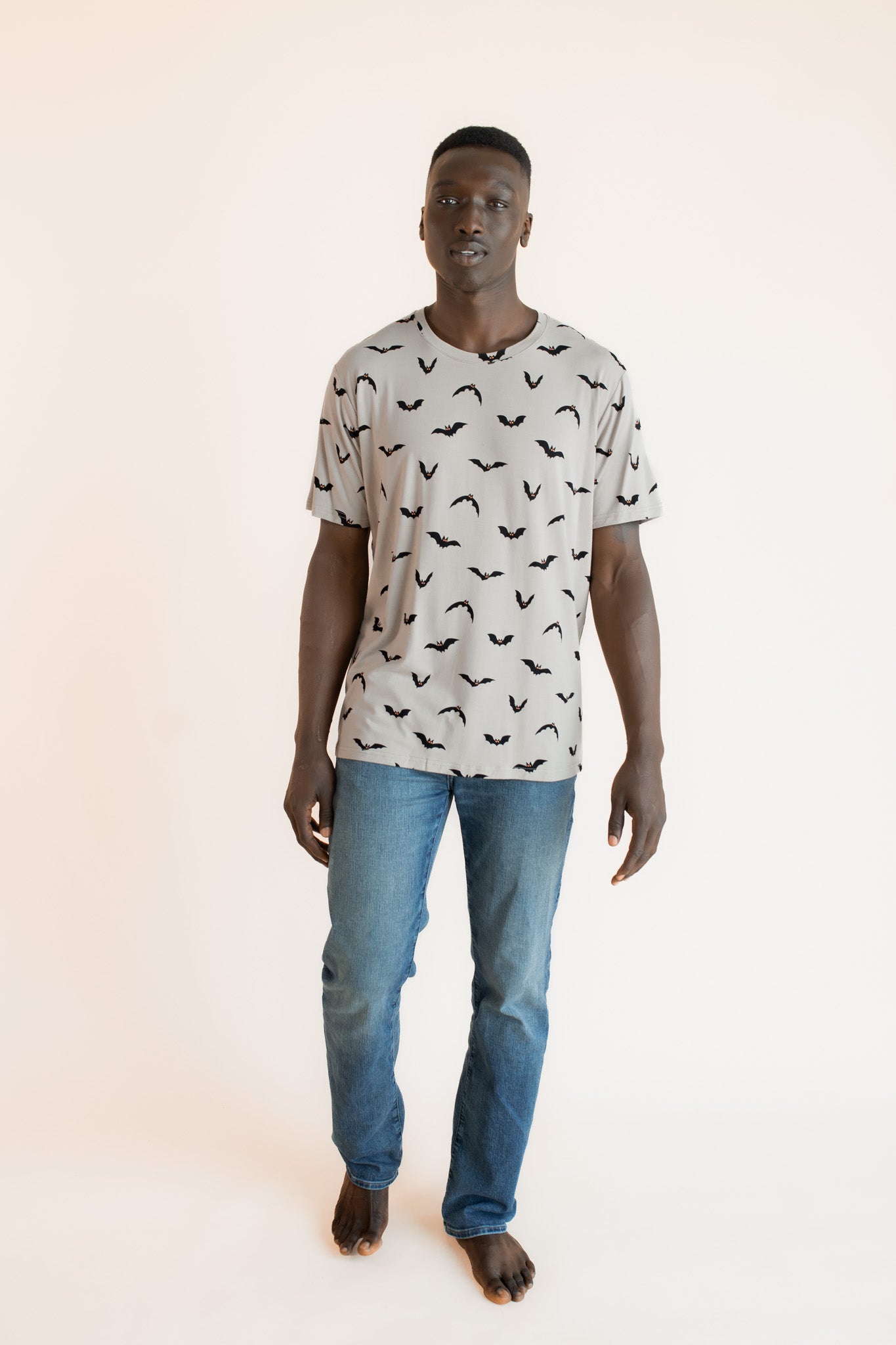 Men's Crew Neck Tee in Bats - Image 4