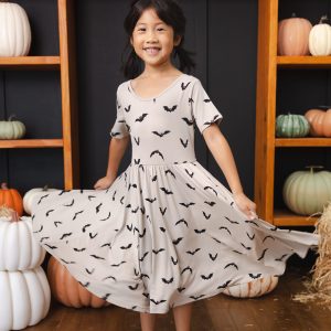Twirl Dress in Bats
