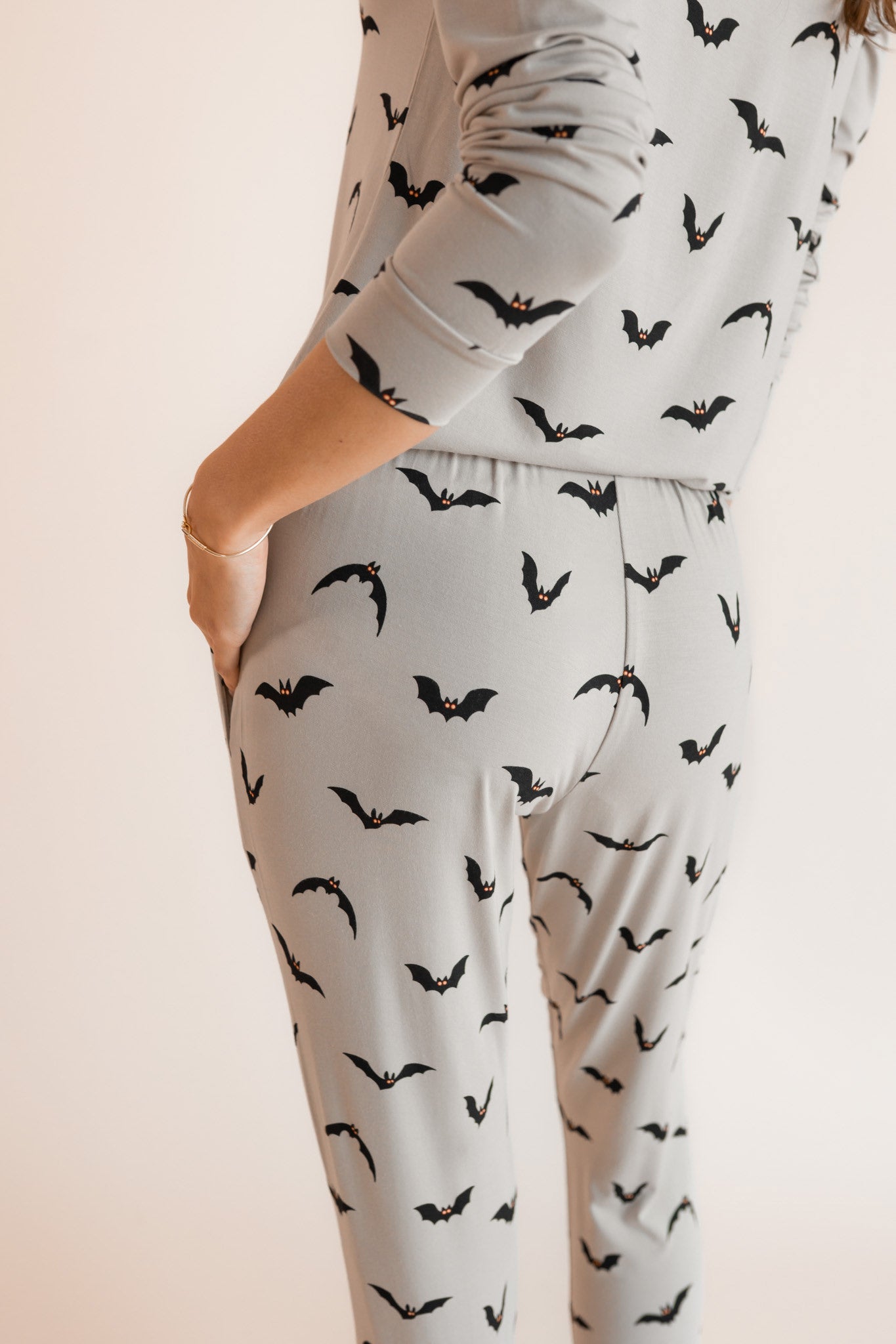 Women's Jogger Pajama Set in Bats - Image 4