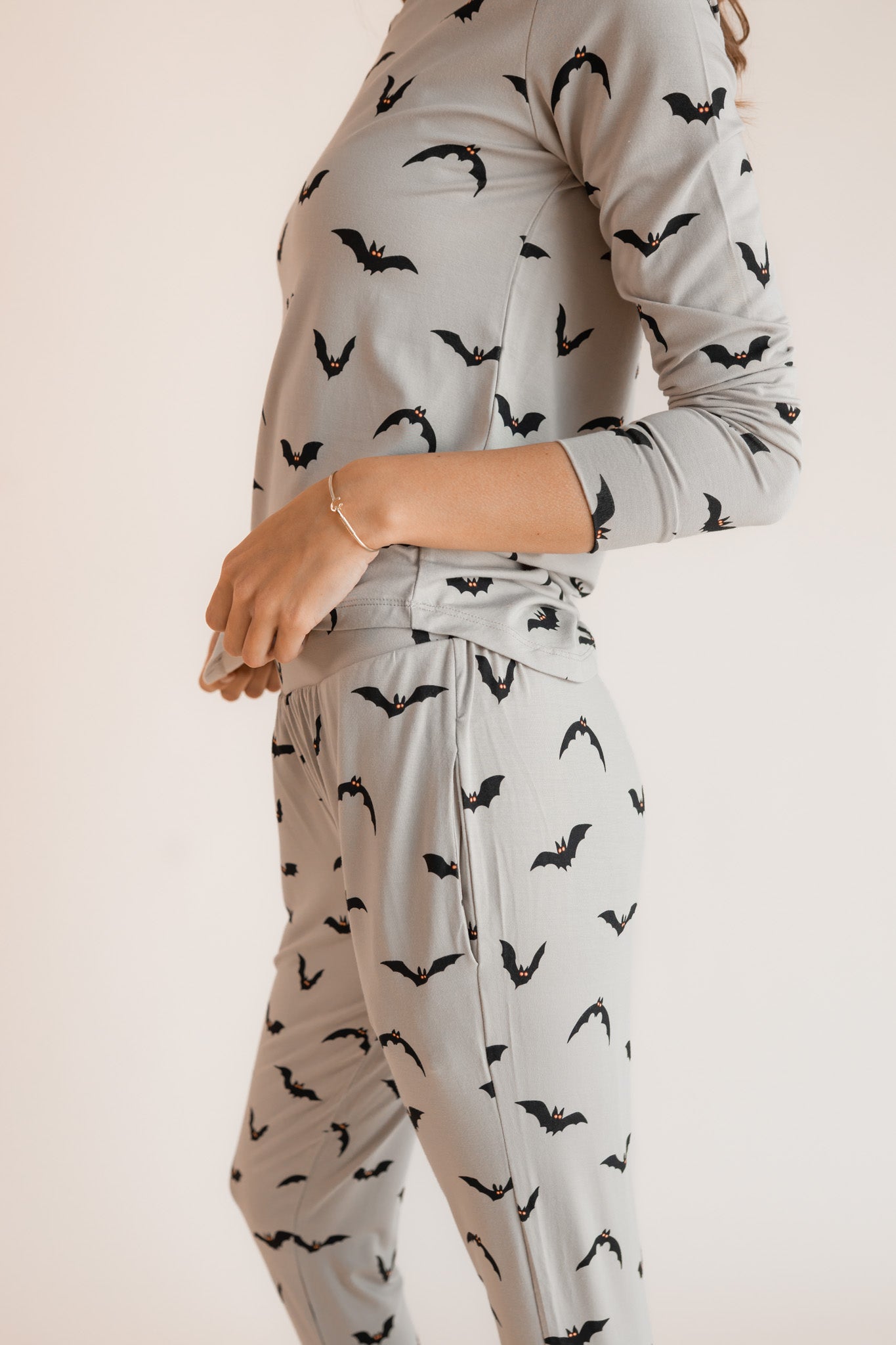Women's Jogger Pajama Set in Bats - Image 3