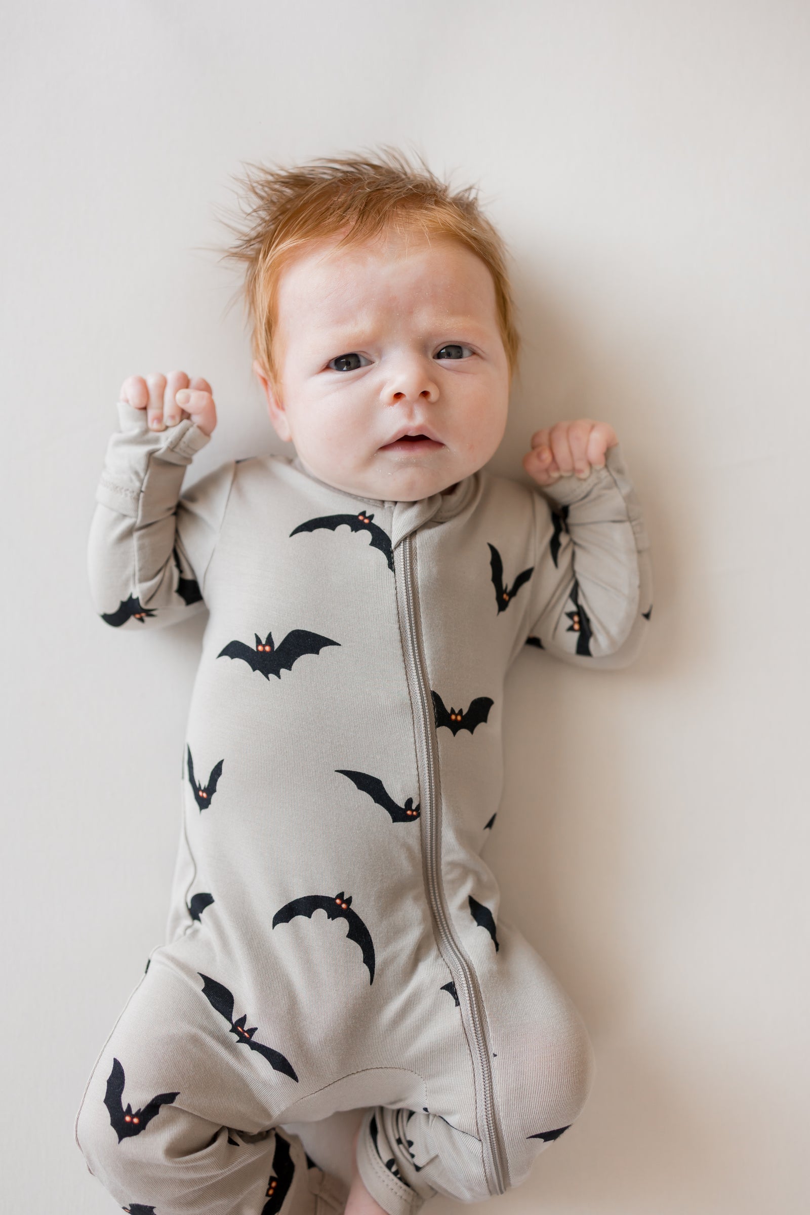 Zippered Romper in Bats - Image 3