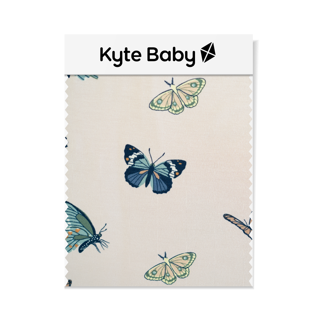 Swaddle Blanket in Blush Butterfly - Image 3