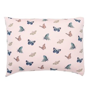 Standard Pillowcase in Blush Butterfly