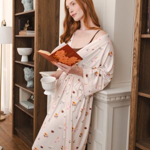Women's Kimono Robe in Book Club
