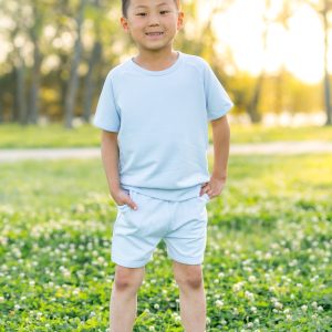 Short Sleeve Jogger Set in Breeze